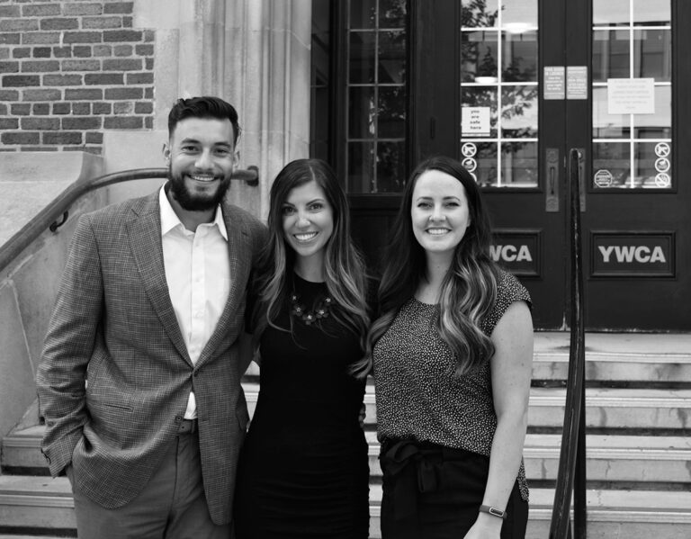 Asad, Ashley, Tasia at YWCA